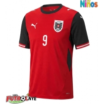 Camiseta Austria Marcel Sabitzer #9 Primera Equipación para niños Mundial 2026 manga corta (+ pantalones cortos)